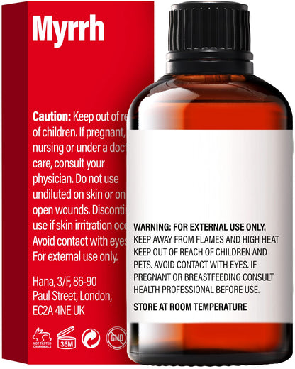 H'ana Myrrh Essential Oil – 1.02 fl oz | Hair, Skin, Diffuser