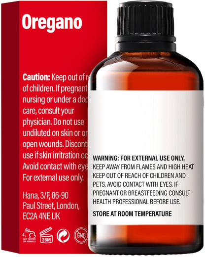 H'ana Oregano Essential Oil - 1.02 Fl Oz | Hair, Skin, Diffuser, Aromatherapy & DIY Candle & Soap Making