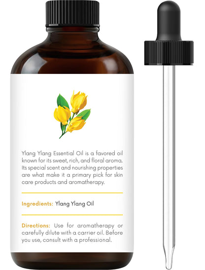 Handcraft Blends Ylang Ylang Essential Oil – 1 Fl Oz | 100% Pure & Natural | Premium Grade for Diffuser, Aromatherapy, Skin, Massage, Candle & Soap Making