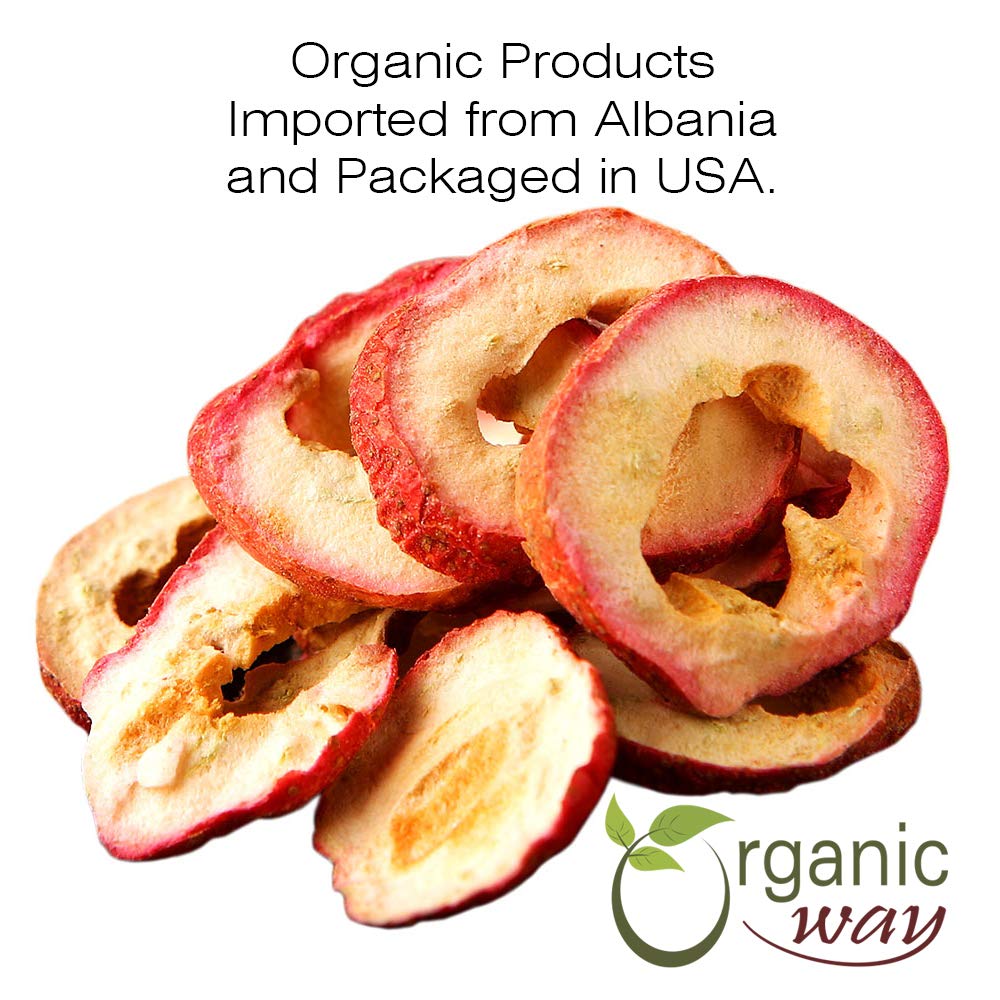 Organic Hawthorn Berries Cut & Sifted (Crataegus monogyna) – European Wild-Harvest, Albania | Kosher, Vegan, Non-GMO | 1 lb