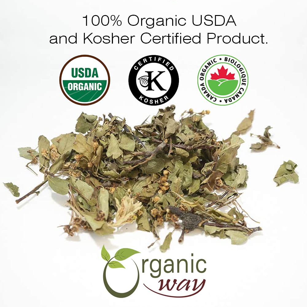Organic Hawthorn Leaf & Flower Cut & Sifted – Herbal Tea (Crataegus monogyna), Albania (4 Oz) | Non-GMO, Gluten Free, Kosher, USDA Certified