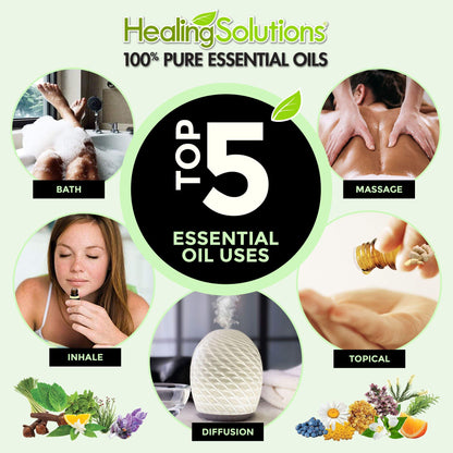 Healing Solutions Cinnamon Bark Essential Oil 2oz – Organic, Pure & Undiluted (60ml)