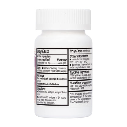 HealthA2Z Gas Relief Simethicone 180 mg | Fast Gas Relief | 120 Count Pack of 2