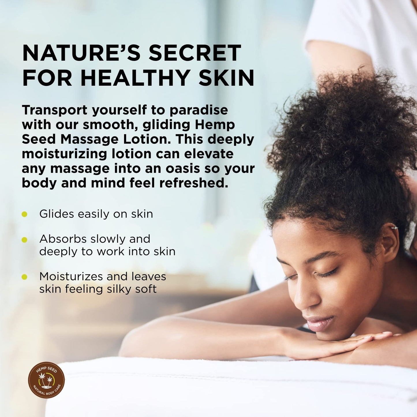 Hemp Seed Massage Lotion Isle of You – 8 oz | Vegan, Cruelty-Free