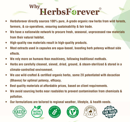 Herbsforever Bijasar Powder – Pterocarpus Marsupium | 230GMS | 100% Pure & Natural, Non-GMO, Vegan