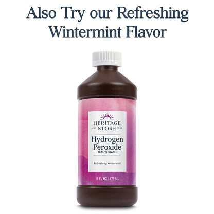 Heritage Hydrogen Peroxide Mouthwash - Eucalyptus & Mint - 16oz