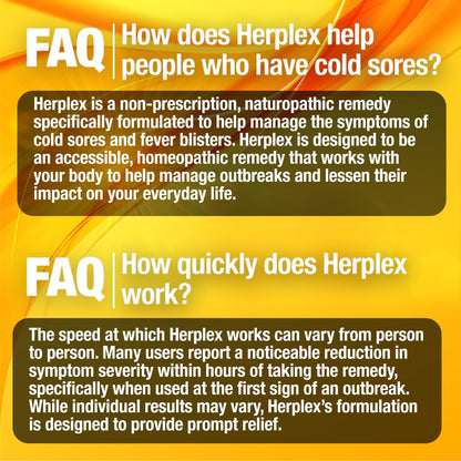 Herplex Premium Tablets | OTC Cold Sore Relief, Homeopathic Formula – 120 Tablets