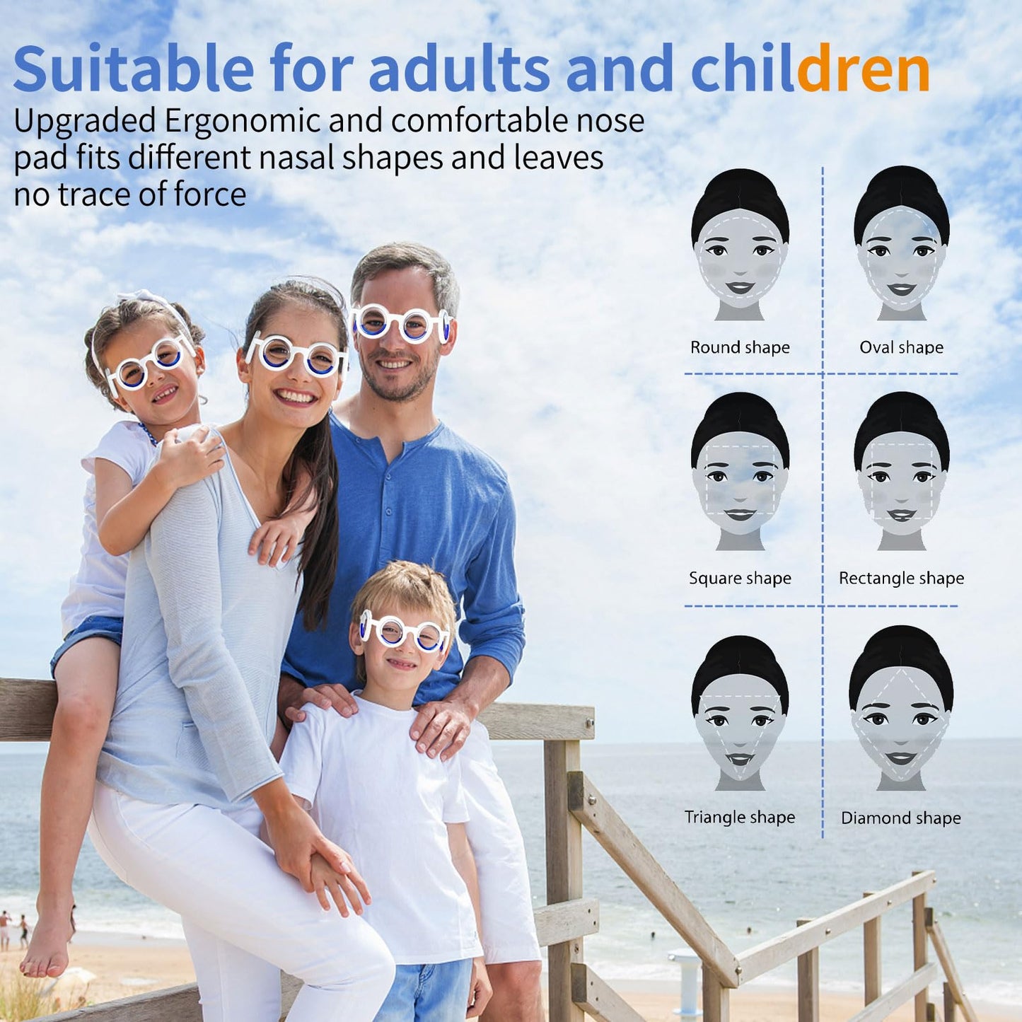 Hion Motion Sickness Glasses – Ultra-Light No-Lens Liquid Glasses for Cars, Air, Sea Travel (2 Pairs)