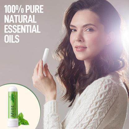 Hion Nausea Relief Inhaler - Mint, 100% Natural Essential Oils
