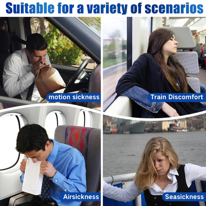 Hionfurt 16ct Motion Sickness Patches – Non-Drowsy, Lasts 72 Hours for Sea & Travel