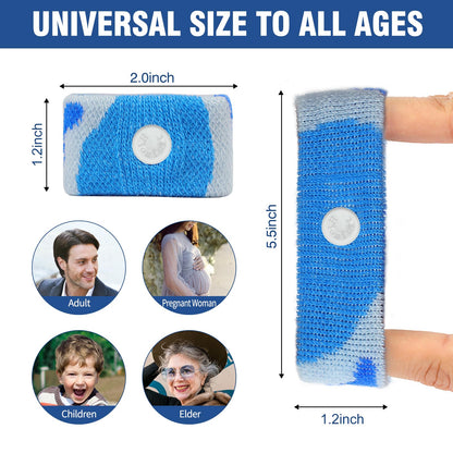 Hionfurt Motion Sickness Bands – Acupressure Nausea Relief (2 Pairs: Cam Blue & Cam Pink)