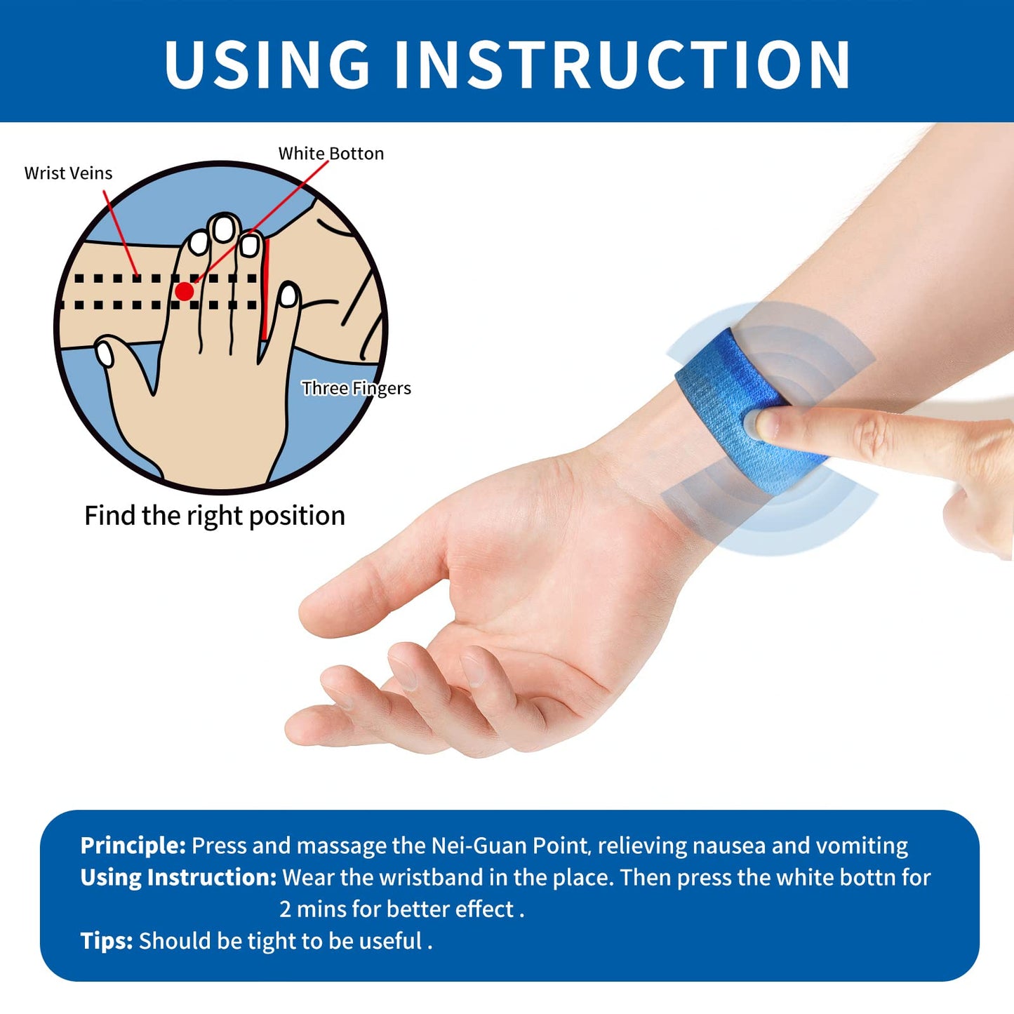 HIONXMGA 6 Pairs Motion Sickness Bands – Natural Nausea Relief for Travel