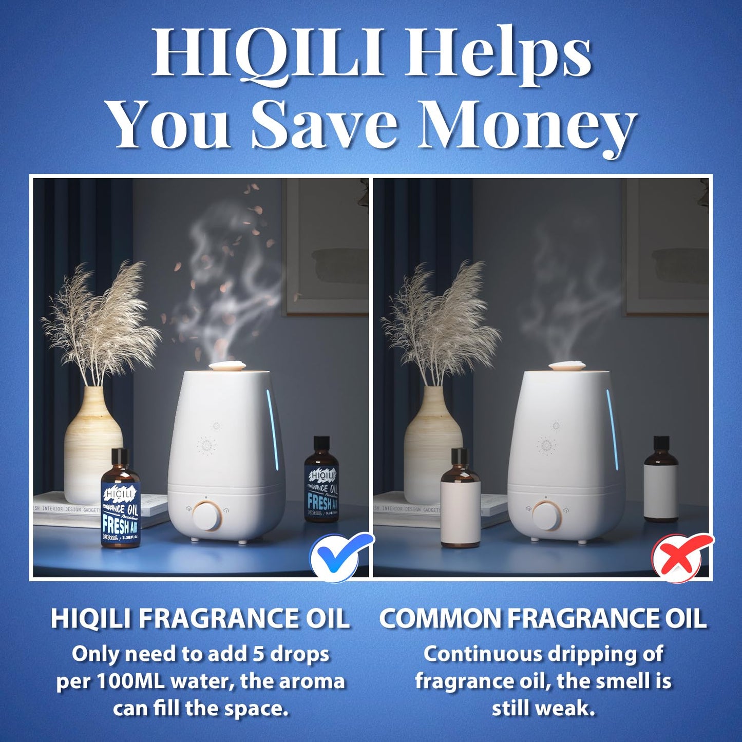 HIQILI Fresh Air Fragrance Oil 100ml – Diffuser, Car Freshies & DIY Scents