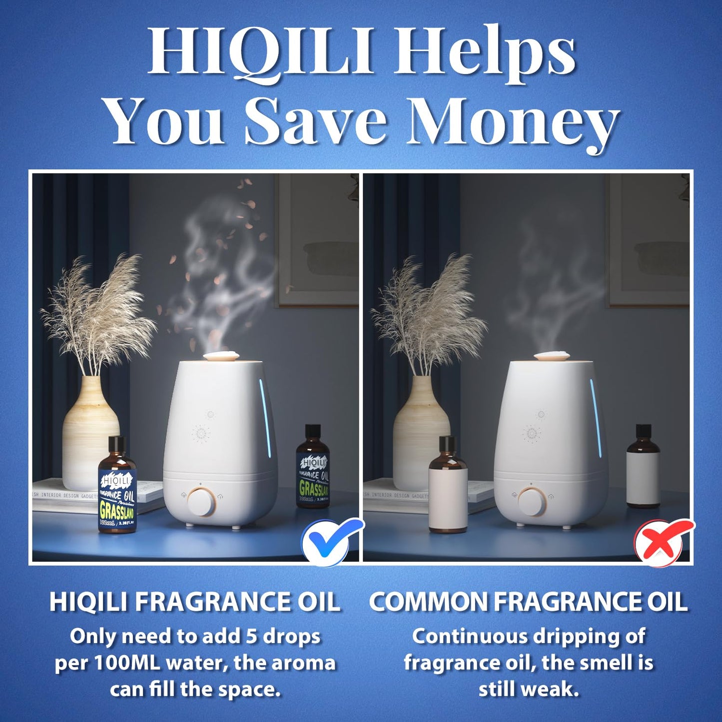 HIQILI Grassland Fragrance Oil 100ml - Diffuser & Candle Making