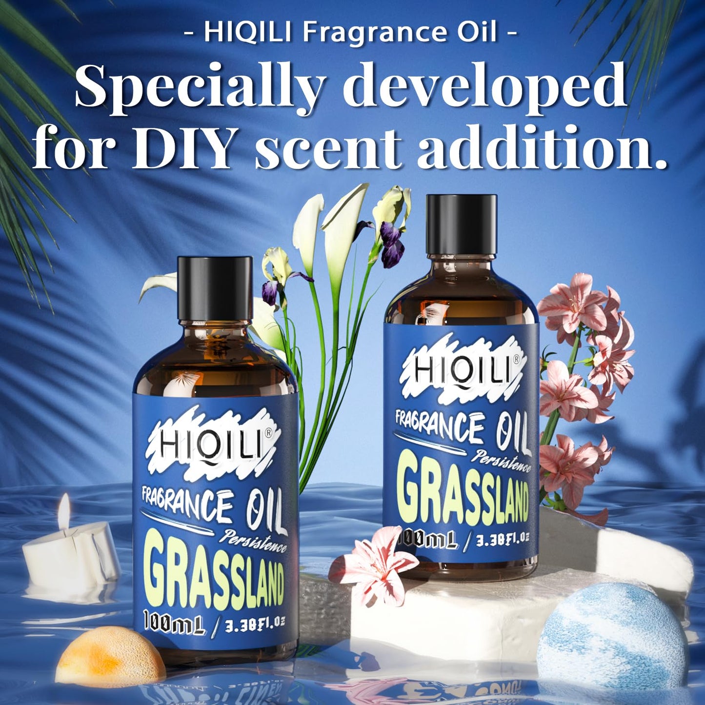 HIQILI Grassland Fragrance Oil 100ml - Diffuser & Candle Making