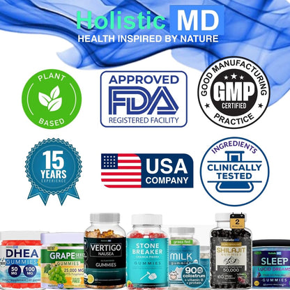 Holistic MD Methylene Blue Gummies 7mg & 14mg – USP Pharma Grade, Sugar Free Berry 60