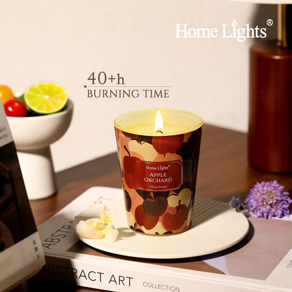 HomeLights Apple Orchard Soy Wax Candle – 6.7oz, 1-Wick, Aromatherapy Gift