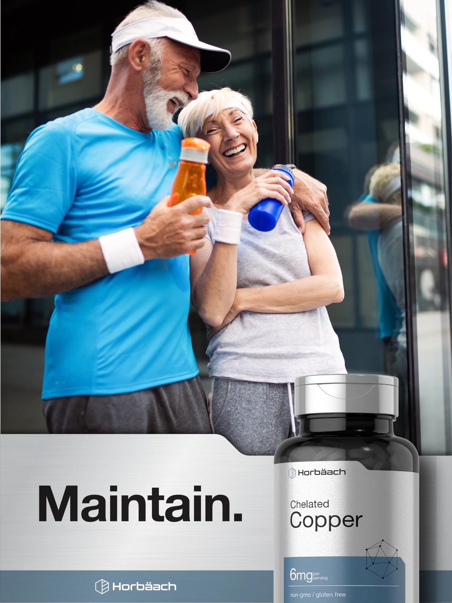 Horbäach Chelated Copper 6mg – 300 Tablets | Essential Trace Mineral | Vegetarian, Non-GMO, Gluten Free