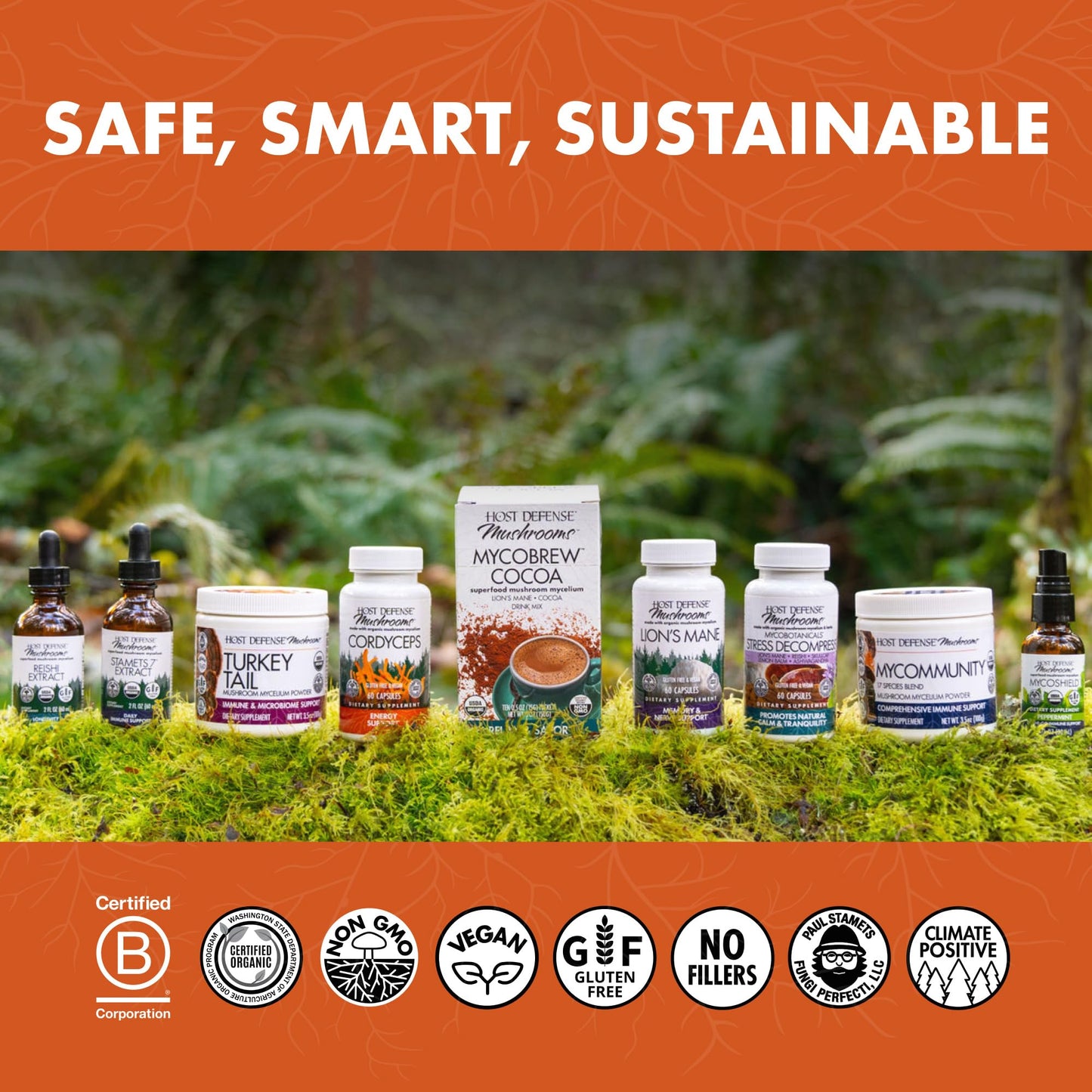 Host Defense Breathe Capsules – Immune & Respiratory Support Mushroom Supplement (30 Caps)