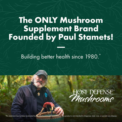 Host Defense Chaga Powder – Immune Support & Antioxidant Mushroom Supplement | 3.5 oz (66 Servings)