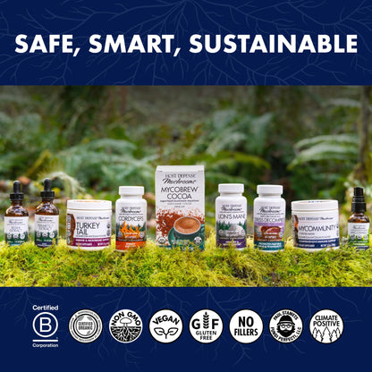 Host Defense MycoBotanicals Brain & Body Powder – Digestive & Immune Support with Lion's Mane & Reishi