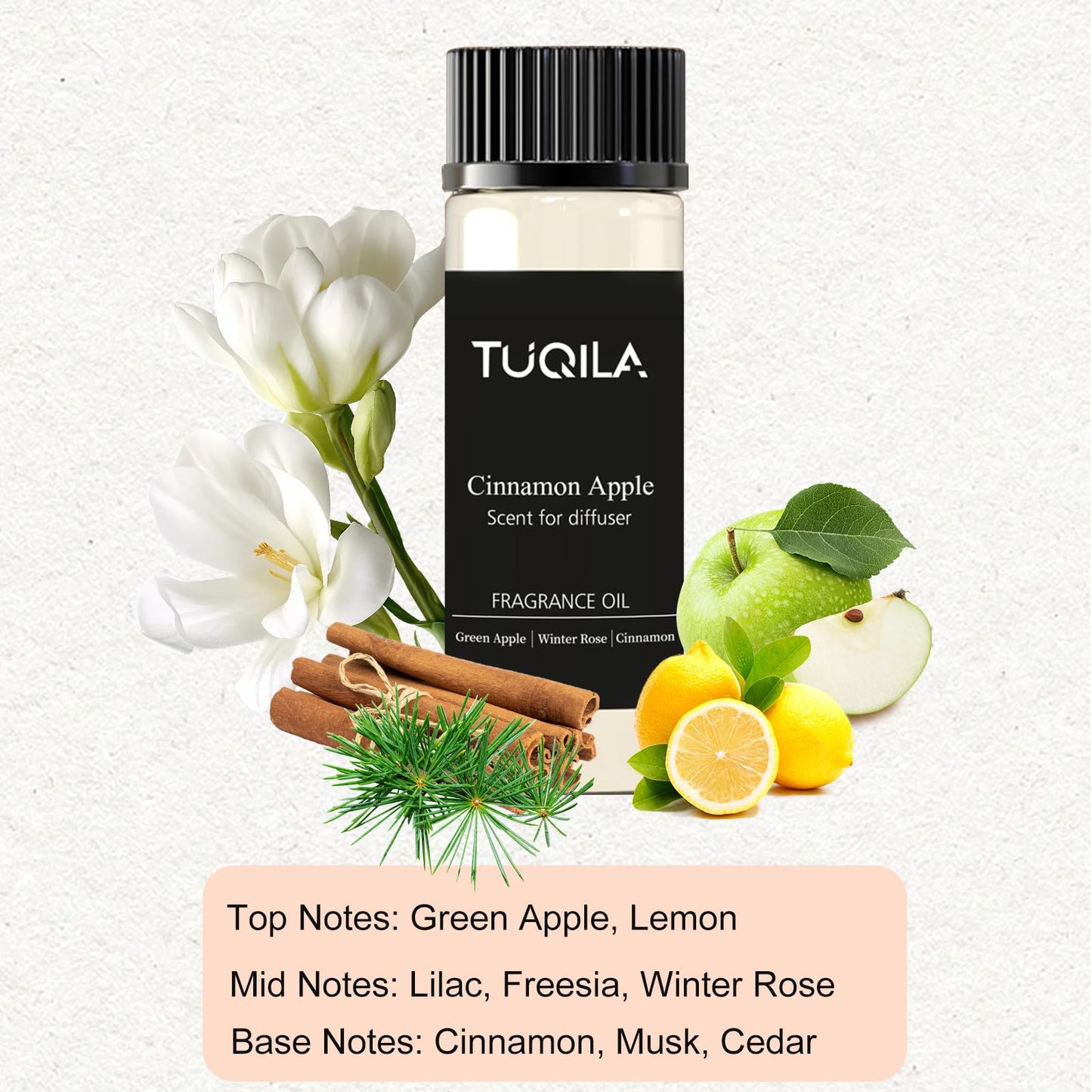 Hotel Luxury Essential Oil Set 3x20mL – Waterless Diffuser Oils for Home, Car, Hotel & Office | My Way, Cinnamon Apple, Clove Cedar