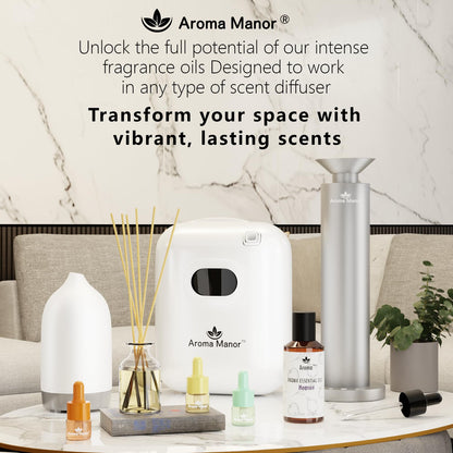 Hotel Scent Diffuser – Luxury Home & Office Aromas (Lemon, Citron, Guaiac Wood, Tea Leaves)