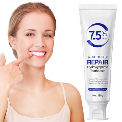 Hydroxyapatite Toothpaste 7.5 – Enamel Protection, Gentle Mint, Fluoride-Free (120g/4.23oz)
