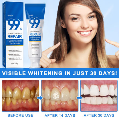 Hydroxyapatite Toothpaste 9.9% – 2PCS Nano, Fluoride Free, Enamel Protection