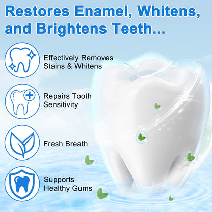 Hydroxyapatite Toothpaste 9.9% – 2PCS Nano, Fluoride Free, Enamel Protection