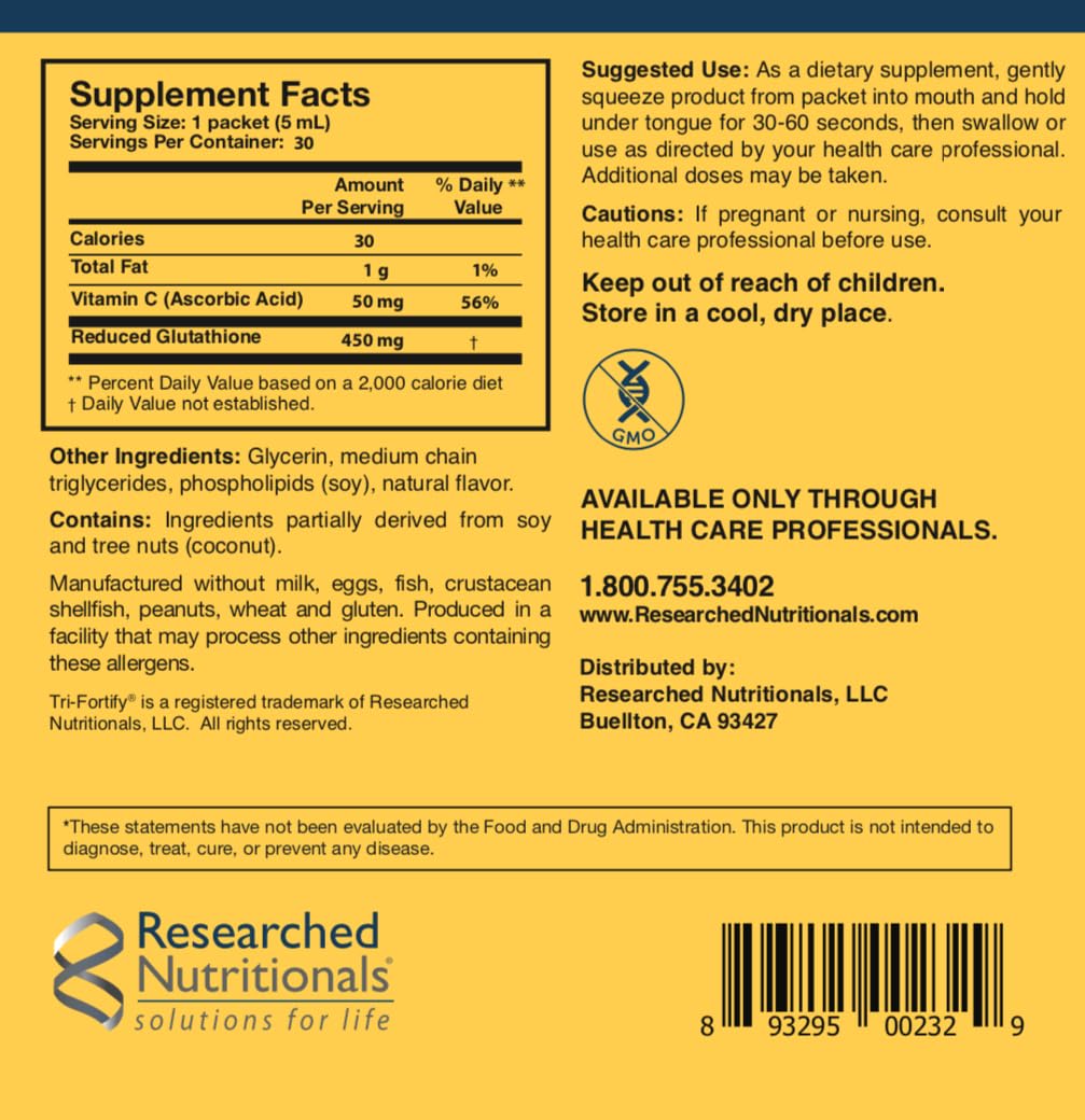 Detox Duo by Researched Nutritionals: Liposomal Glutathione 450mg + ToxinPul
