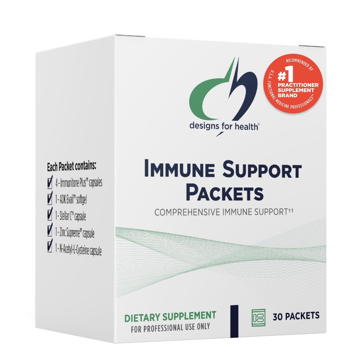 Designs for Health Immune Support Packets – 30 Packets (Immunitone Plus)