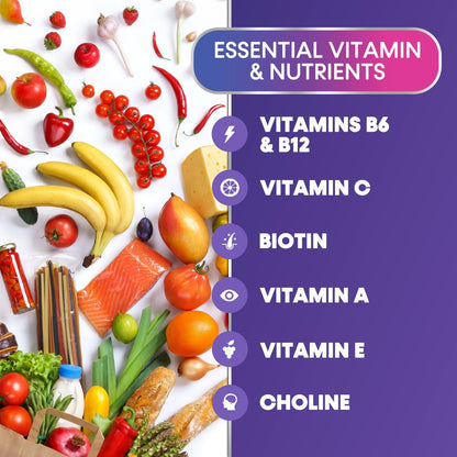 Multivitamin Gummies for Adults – Immune Support (A, C, D, B12) 90 Gummies