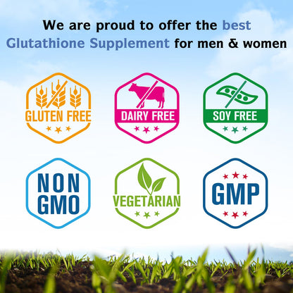 Innate Vitality Glutathione 500mg – Reduced GSH with Milk Thistle, Vitamin C & B Complex | 30 Capsules