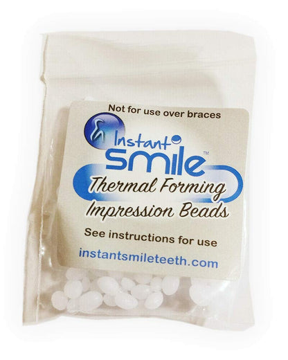 8-Pack Instant Smile Billy Bob Replacement Thermal Fitting Beads for Fake Teeth
