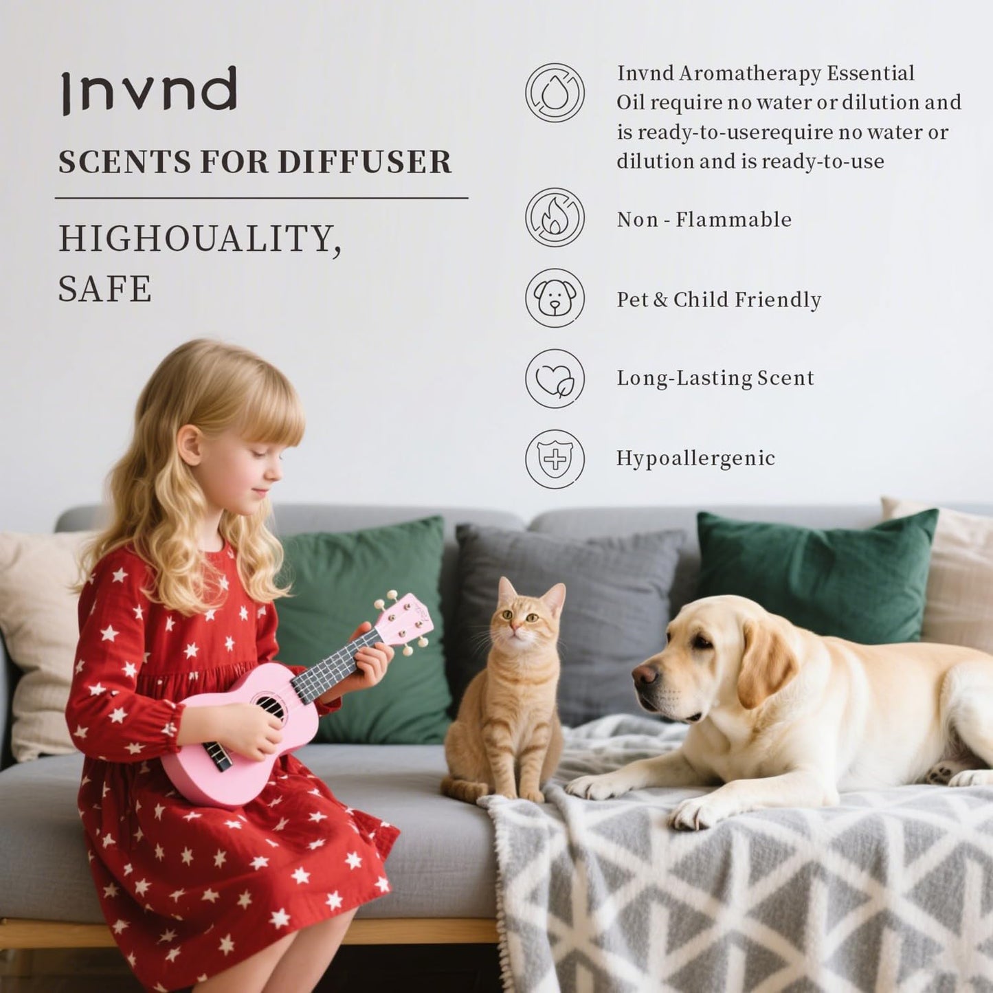 Invnd The Ritz-Carlton Aroma Essential Oils – Long-Lasting Hotel Diffuser Scents