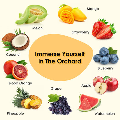 Fruity Fragrance Oil Set 5ml x10 – INWICOPH Premium Essential Oils for Candle & Soap Making (Blueberry, Strawberry, Mango, Blood Orange, Coconut, Pineapple, Melon, Apple, Watermelon, Grape)