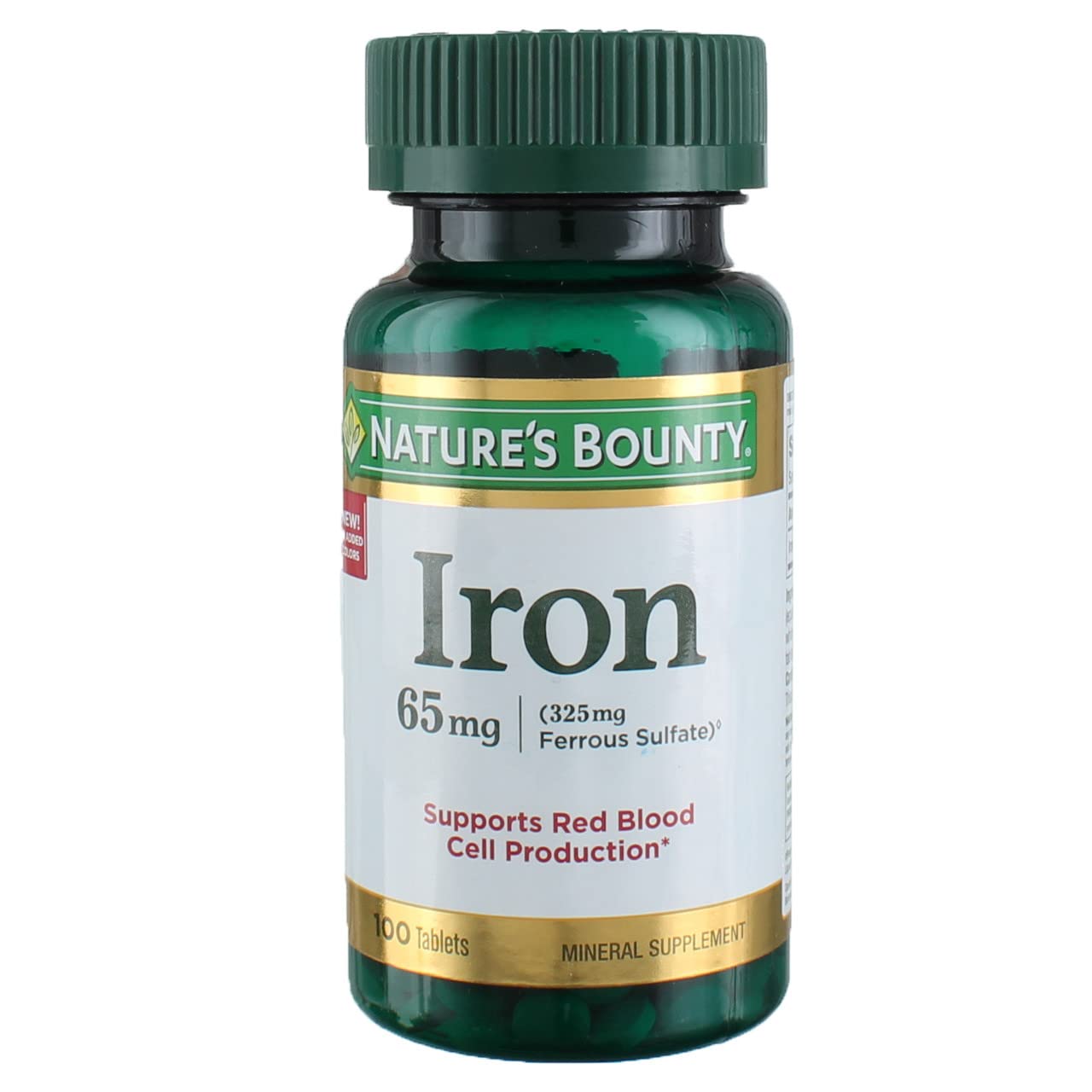 Iron 65 mg, 4 Bottles (100 Count) | High-Potency Iron Supplement