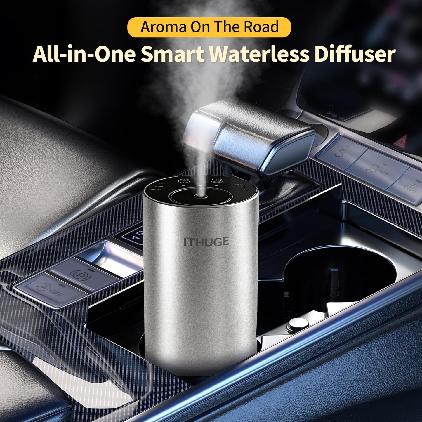 ITHUGE Waterless Diffuser E200W - Portable Battery-Powered Oil Diffuser