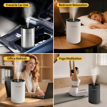 ITHUGE Waterless Diffuser E200S – Portable Battery-Operated Aromatherapy