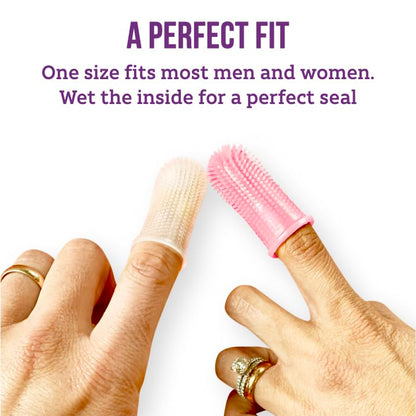 Itsy Bitsy Baby Toothbrush Set (2) – 360° Silicone Toothbrush for 6–12m & 1–2y (Pink)