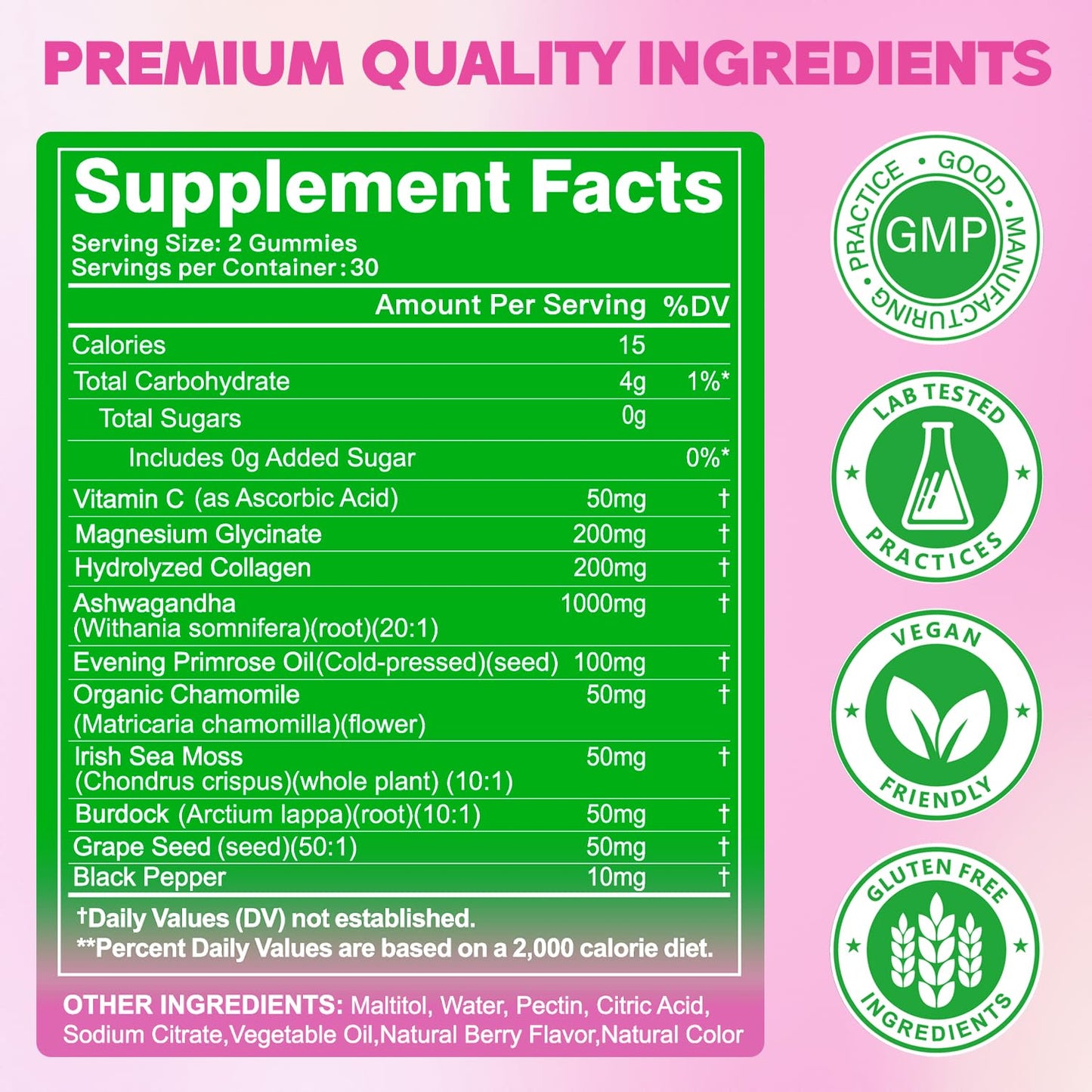 IZUO NATURE Ashwagandha Gummies for Women – Stress Relief