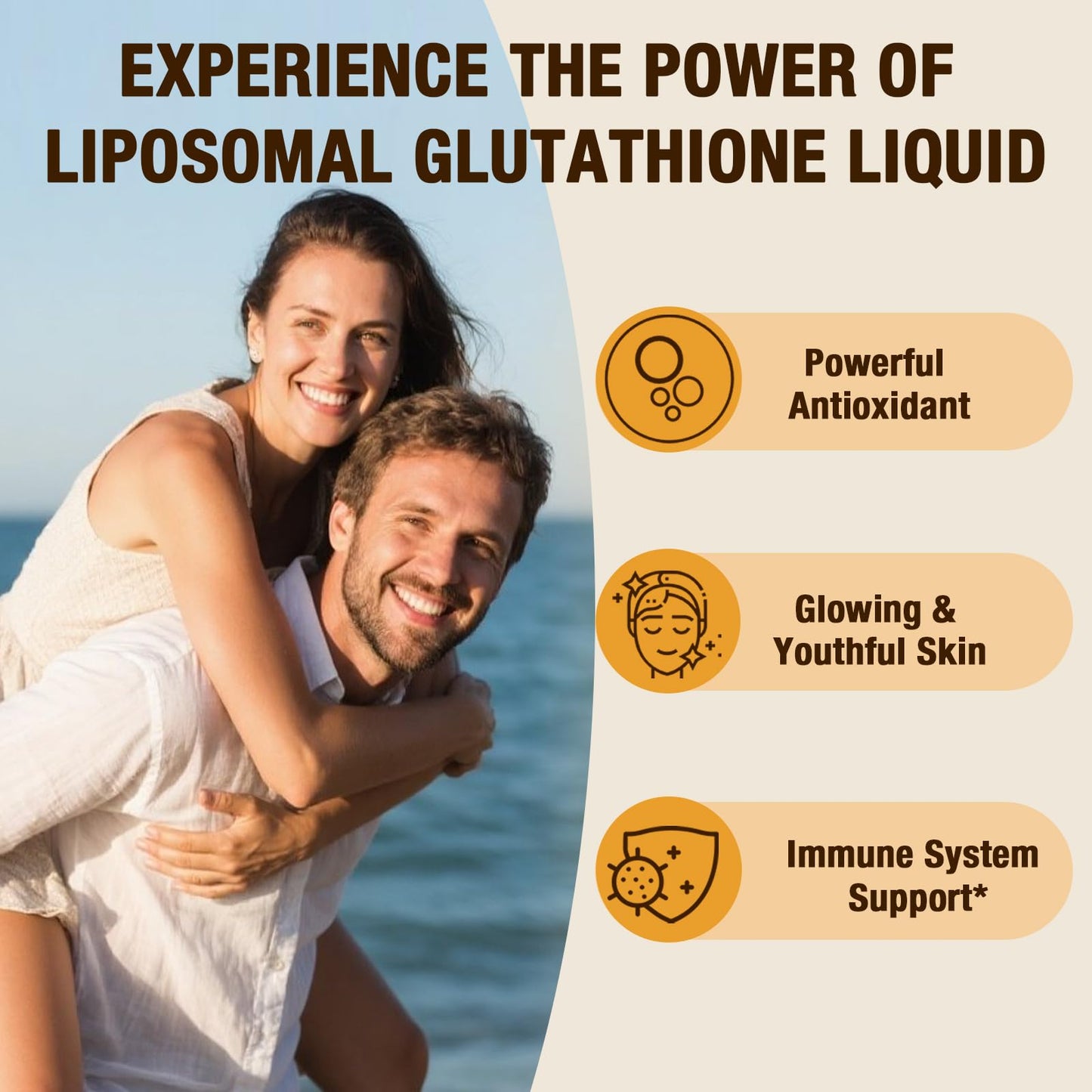 Jagielolia Liposomal Glutathione Liquid 2000MG – High-Potency Vegan Antioxidant Drops, 8 fl oz