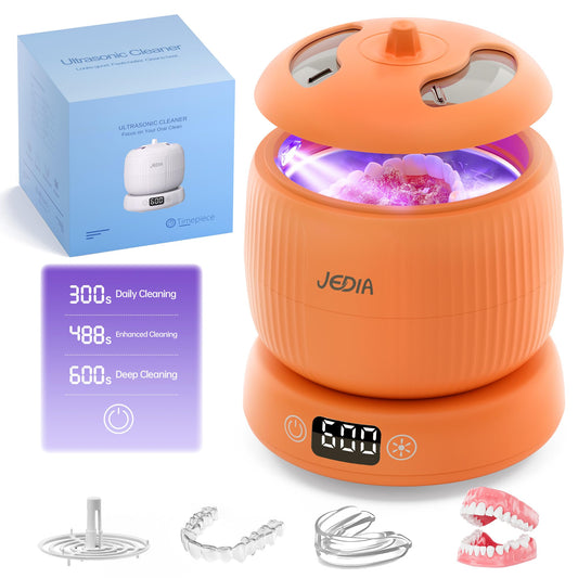 2025 JEDIA Ultrasonic Retainer Cleaner – 4 Modes, 45kHz, 180ml