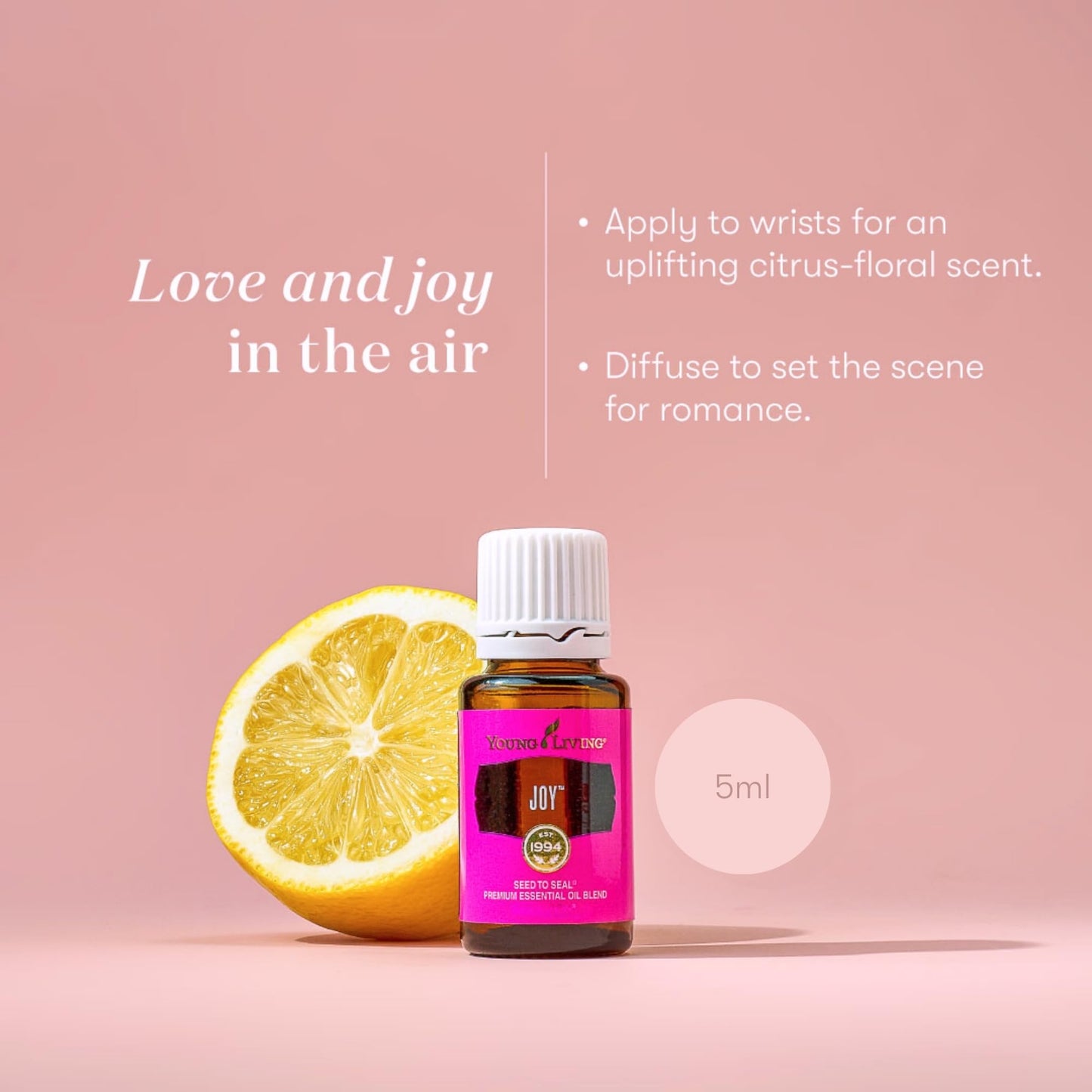 Joy Essential Oils Blend by Young Living, 5 Milliliters