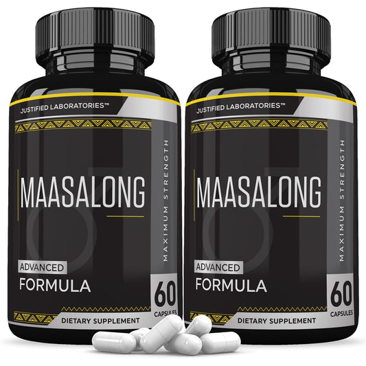 Justified Laboratories Maasalong Advanced Men's Health Formula 2 Pack – 120 Capsules