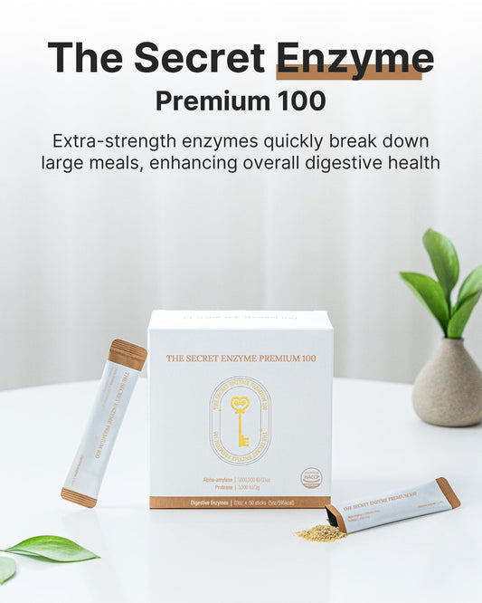 K-Nutra The Secret Enzyme 100 | Digestive Enzymes, Probiotics & ACV | 5.3oz (50 Sticks)