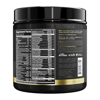 Kaged Organic Greens Elite Berry — Superfood Greens Powder with Apple Cider Vinegar, Adaptogens & Prebiotics | 30 Servings