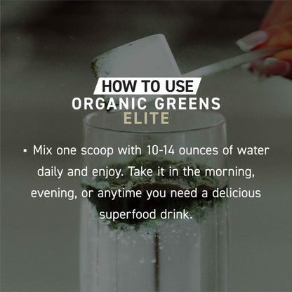 Kaged Organic Greens Elite Berry — Superfood Greens Powder with Apple Cider Vinegar, Adaptogens & Prebiotics | 30 Servings