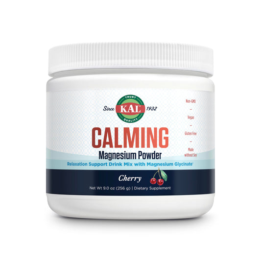 KAL Calming Magnesium Powder - Cherry Flavor, High Absorption